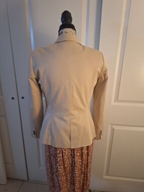 Zara Cream Tailored Blazer - Single Vent Back